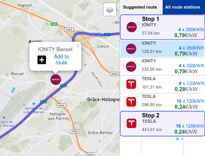 Stumpf Passagier Fülle electric charging route planner verwenden